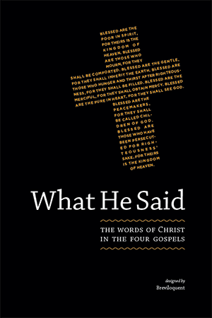 What He Said: The Words of Christ - Book Cover